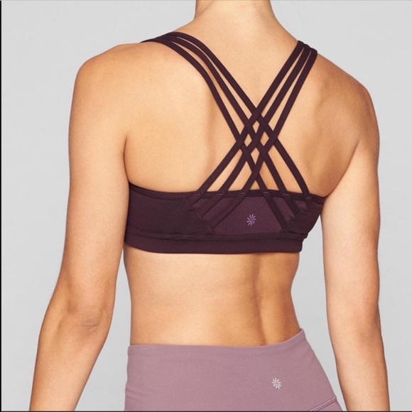 Athleta fully focused sports bra purple small - Picture 2 of 10